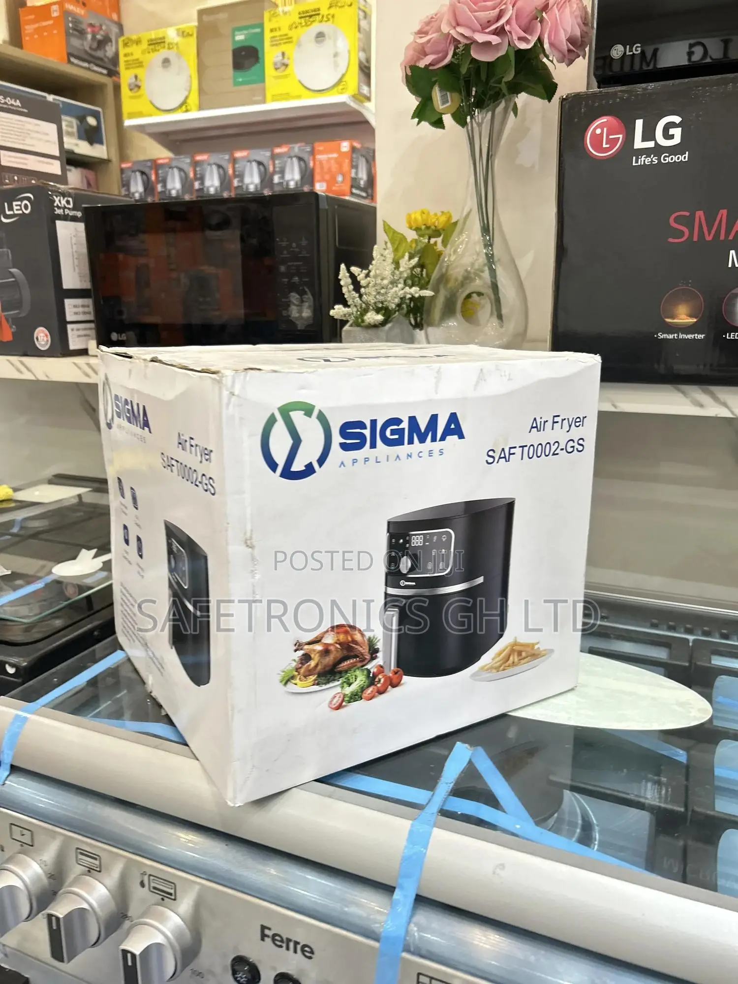 Affordable Sealed 8 Liters Sigma Electric Black Airfryer