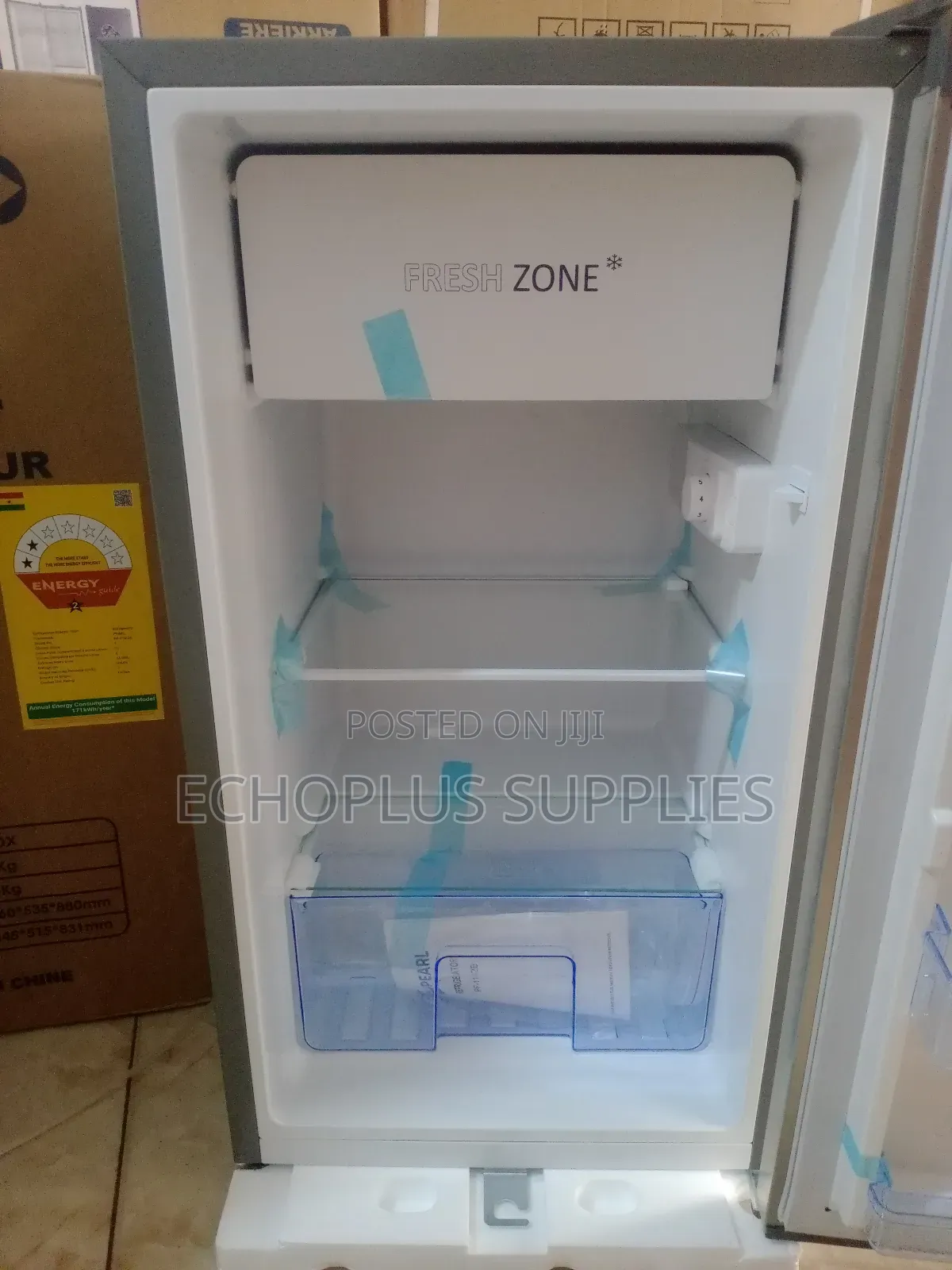 Pearl Table Top Fridge/80 Liters/ Single Door/Glass Design