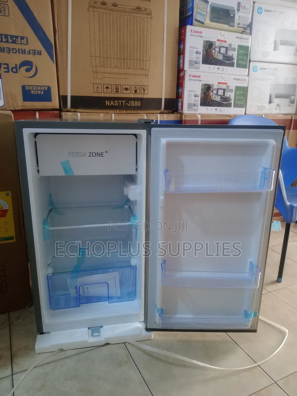 Pearl Table Top Fridge/80 Liters/ Single Door/Glass Design