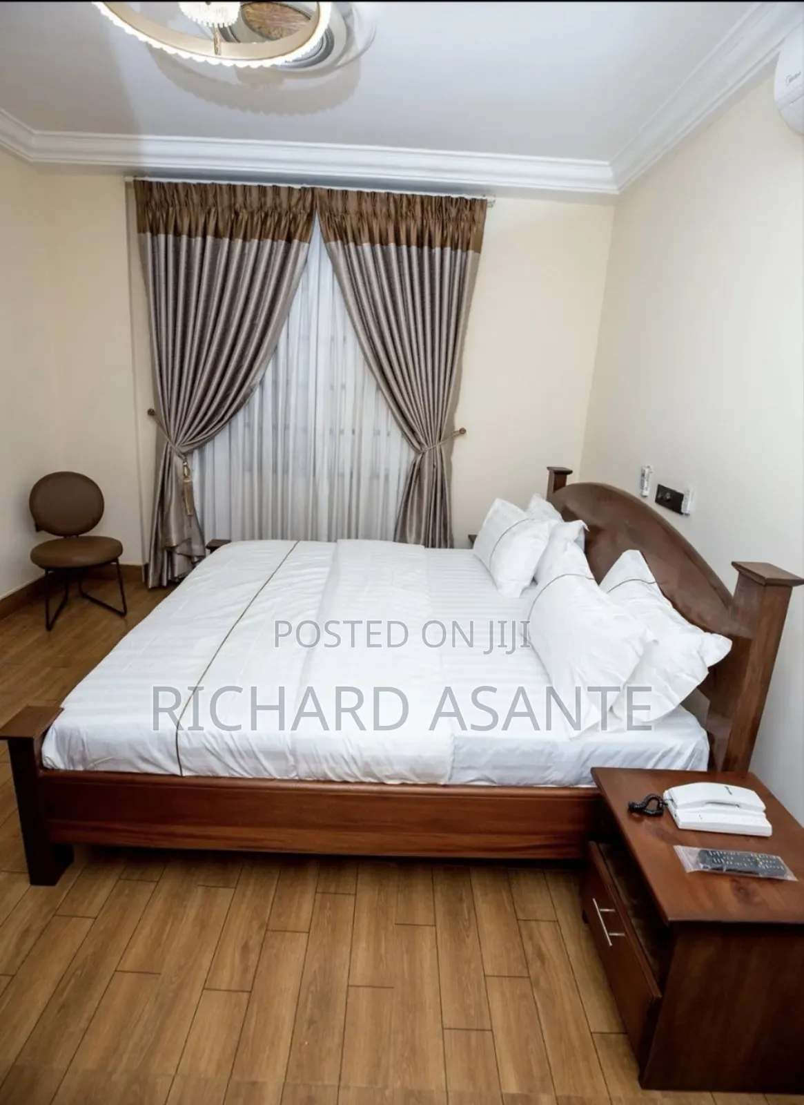 2 BDRM Vacation Apartment With Water Heater Kitchen at Kumasi Suame