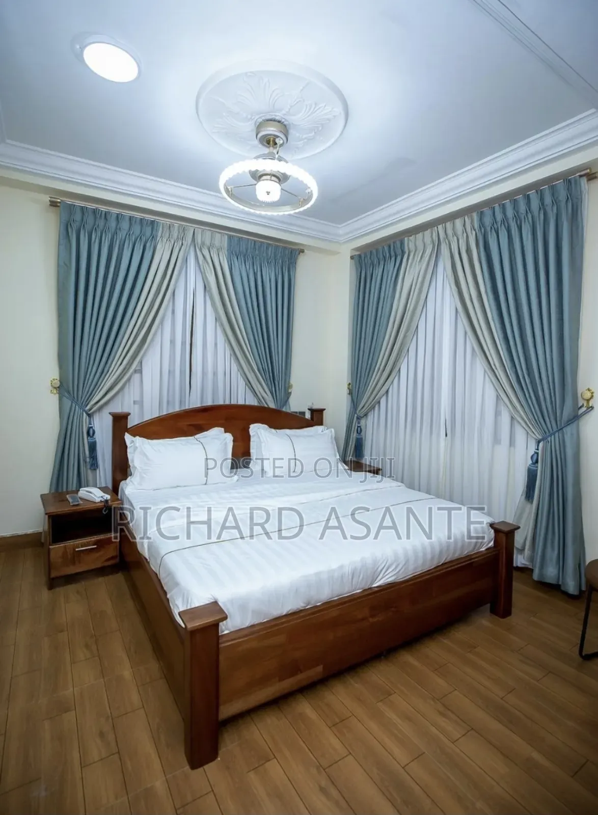 2 BDRM Vacation Apartment With Water Heater Kitchen at Kumasi Suame