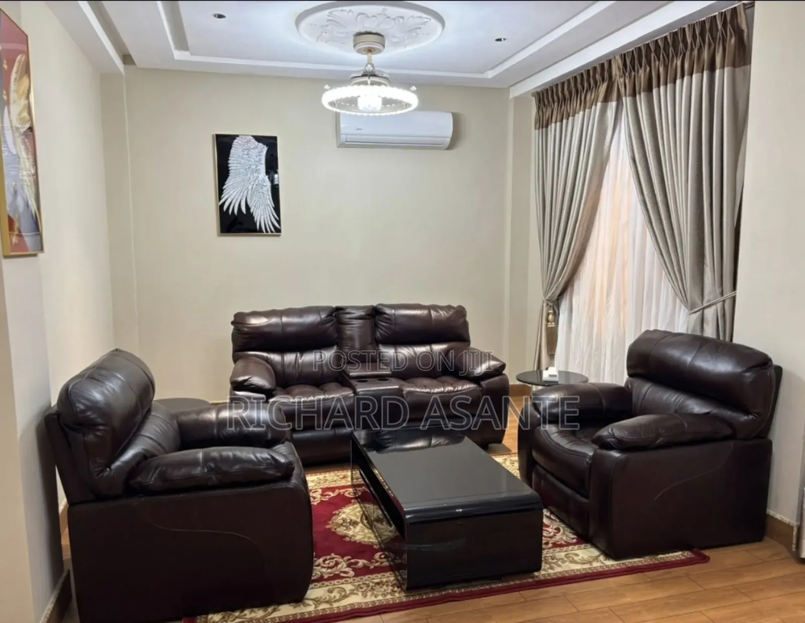 2 BDRM Vacation Apartment With Water Heater Kitchen at Kumasi Suame