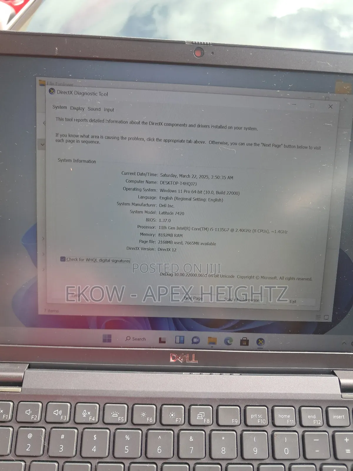 Laptop Dell Latitude 7420 16GB Intel Core i5 SSD 256GB