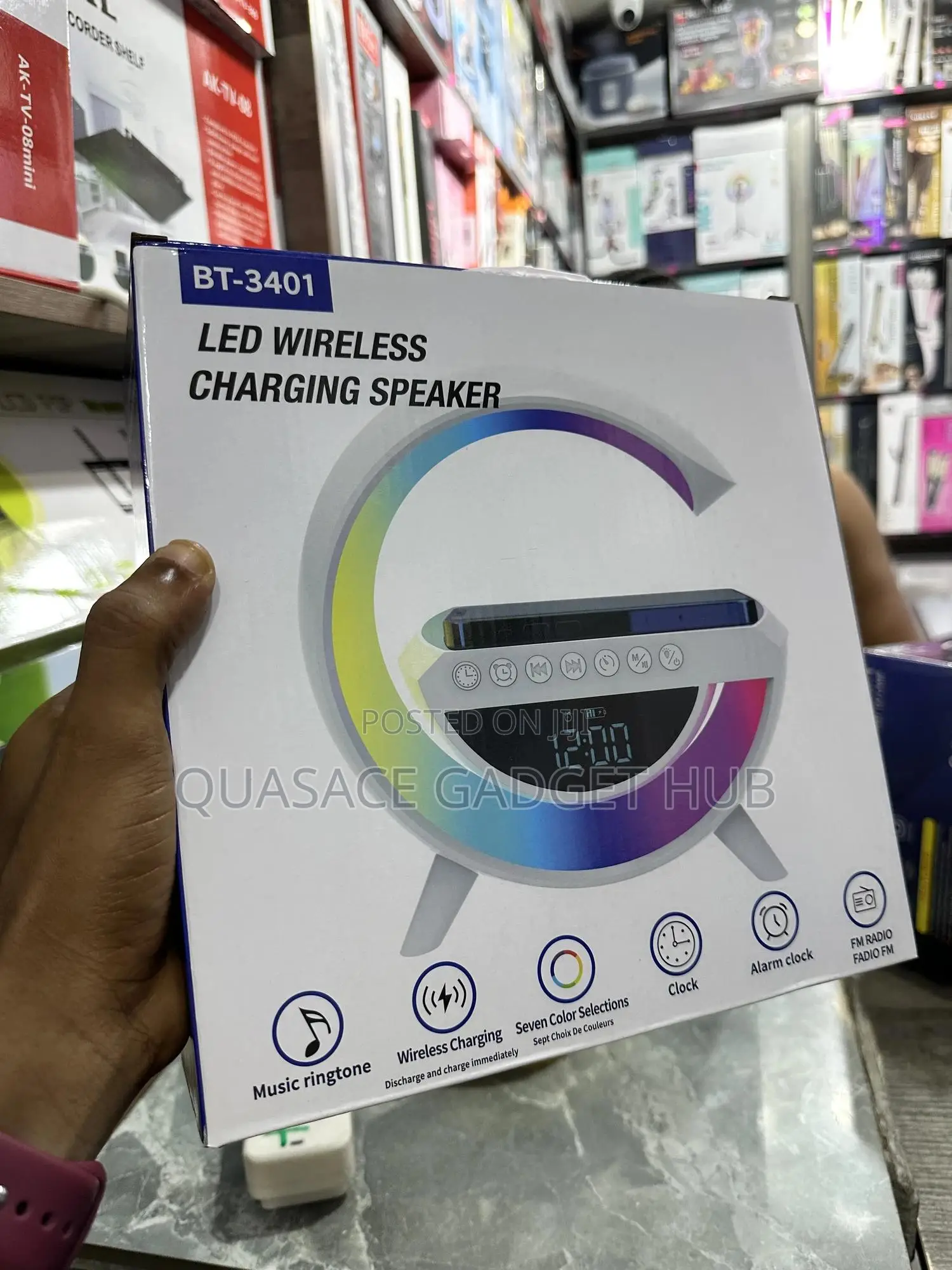 Colorful Bluetooth Speaker With Charging Surface