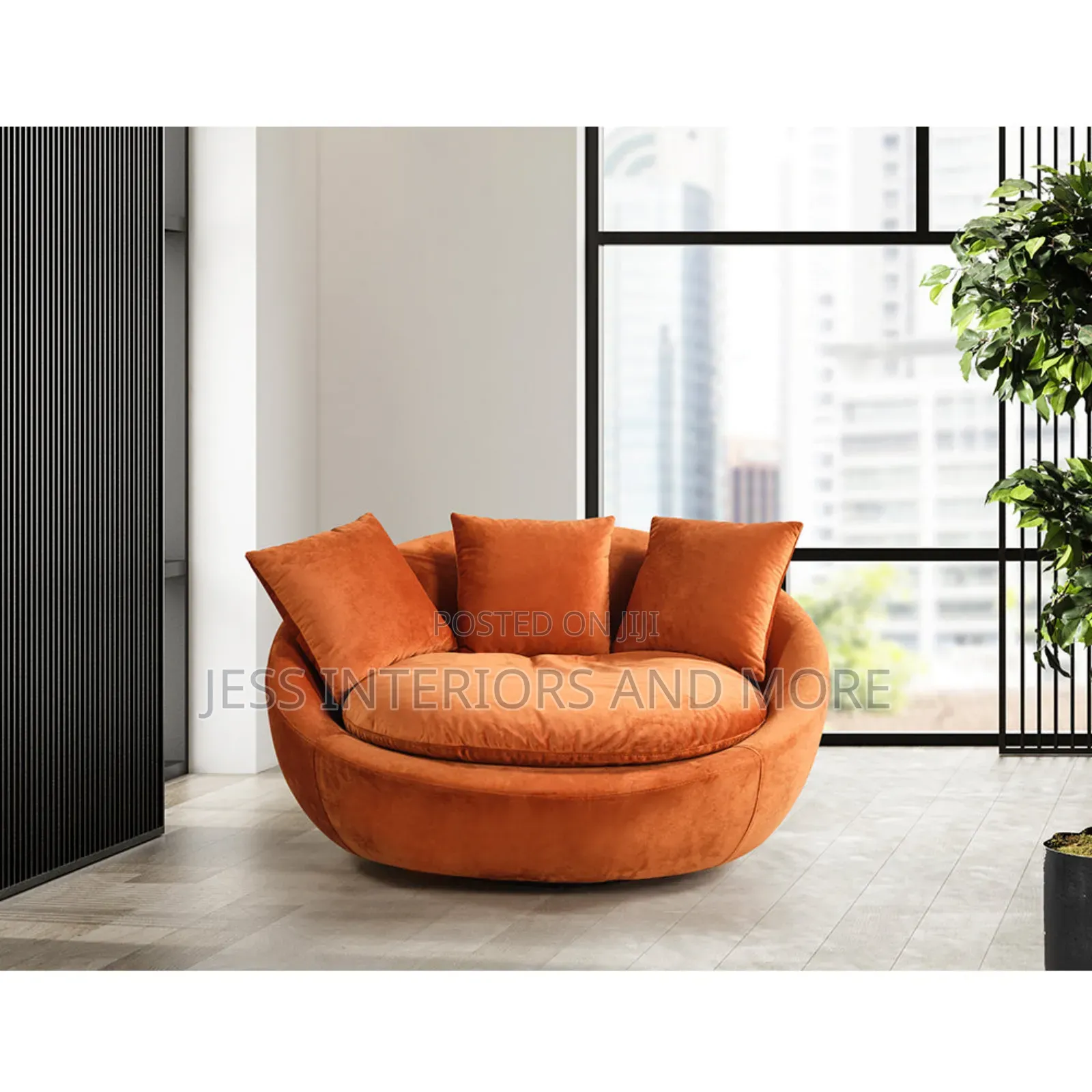 Accent Chair -(Oversized Swivel Chair)