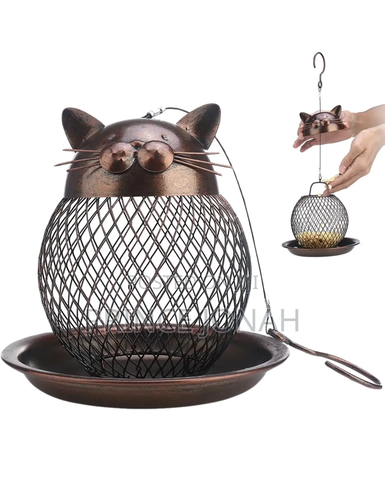 Bird Feeders Hanging Squirrel Proof Hanging Bird Feeder Cat Shape