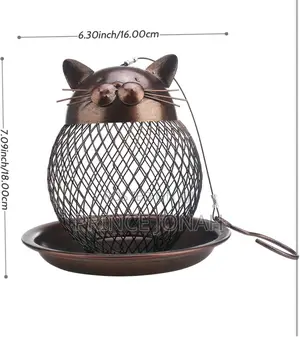 Bird Feeders Hanging Squirrel Proof Hanging Bird Feeder Cat Shape