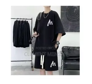 2-in-1 Men’S Fashion Short Sleeve Set T-Shirt and Shorts
