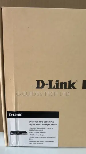D-Link 8-Port Poe Gigabit Smart Managed Switch DGS-F1100-10ps-E