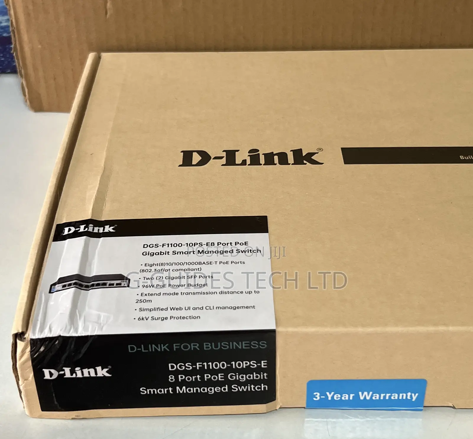 D-Link 8-Port Poe Gigabit Smart Managed Switch DGS-F1100-10ps-E
