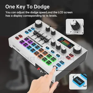 Mt-Viki Streaming Audio Mixer Sound Card for Podcast Livestreaming