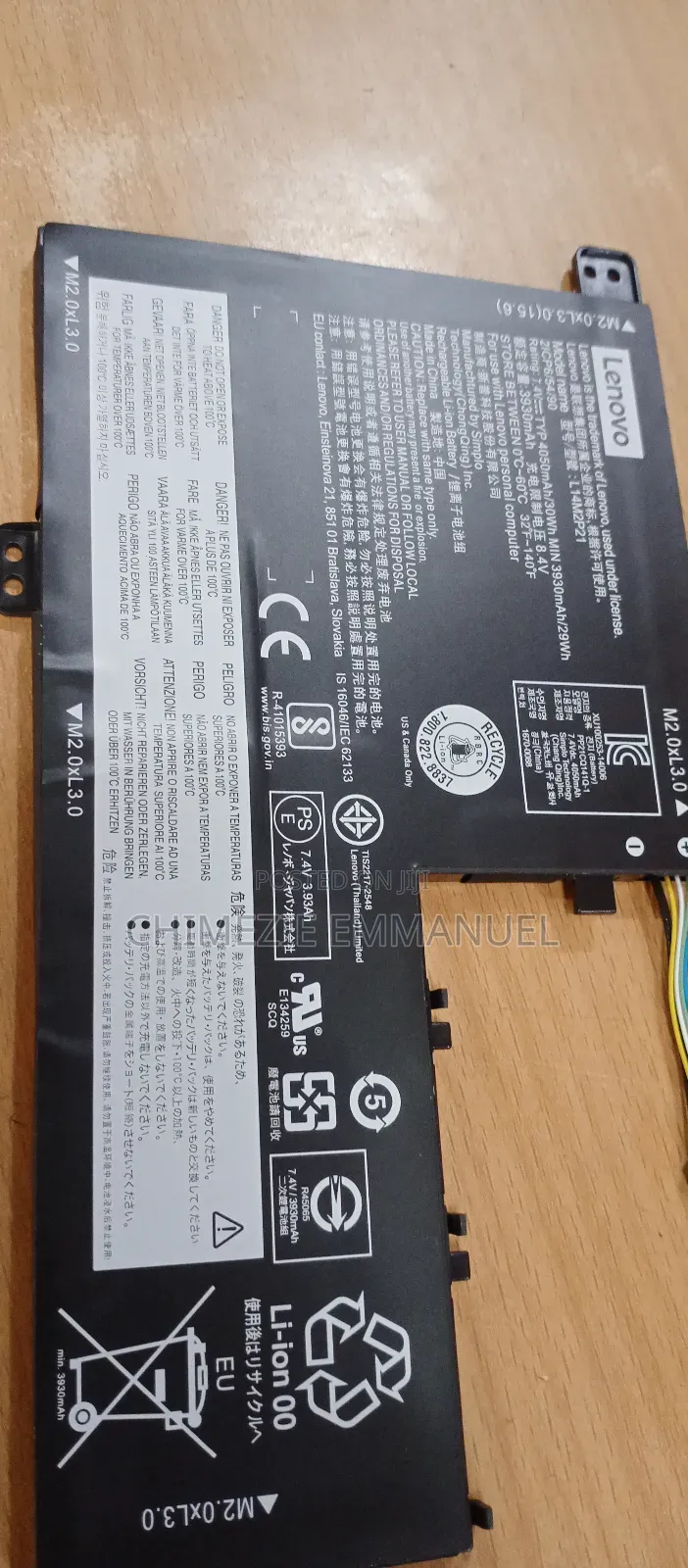 Lenovo Battery L14m2p21 Type D 11015ast