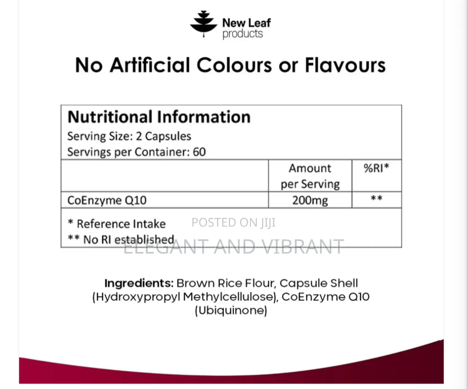 Coq10 Ubiquinone Coenzyme Q10 Capsules