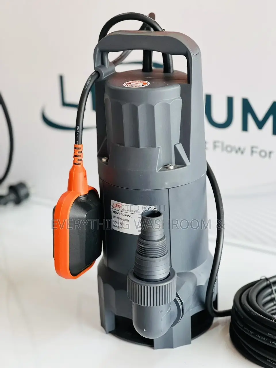 Submersible Waste Pump_plastic Submersible Sewage Pump 1.3hp Leo