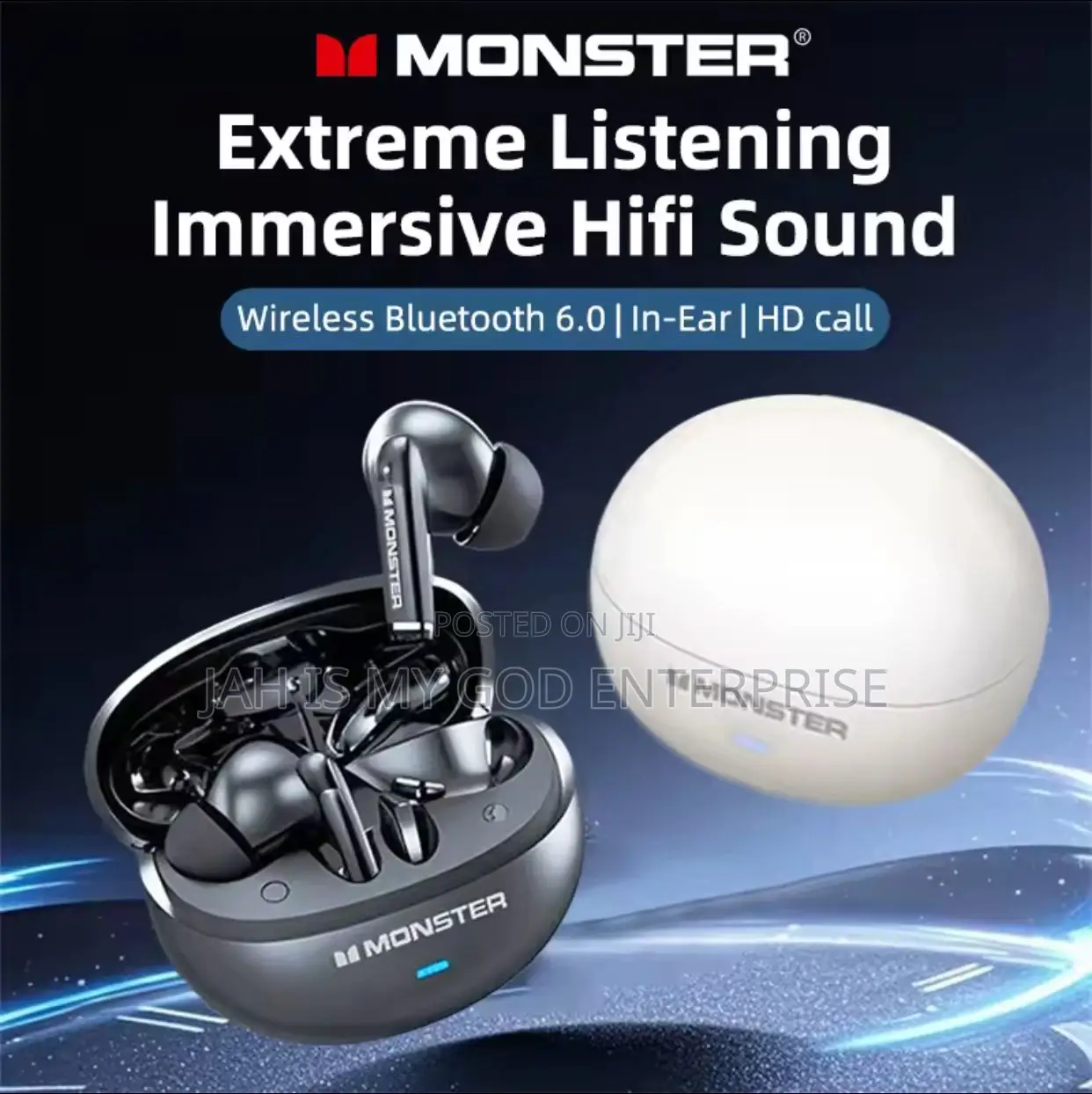 Monster Super Bass Maxstar Mqt39 Wireless Bluetooth Earphones