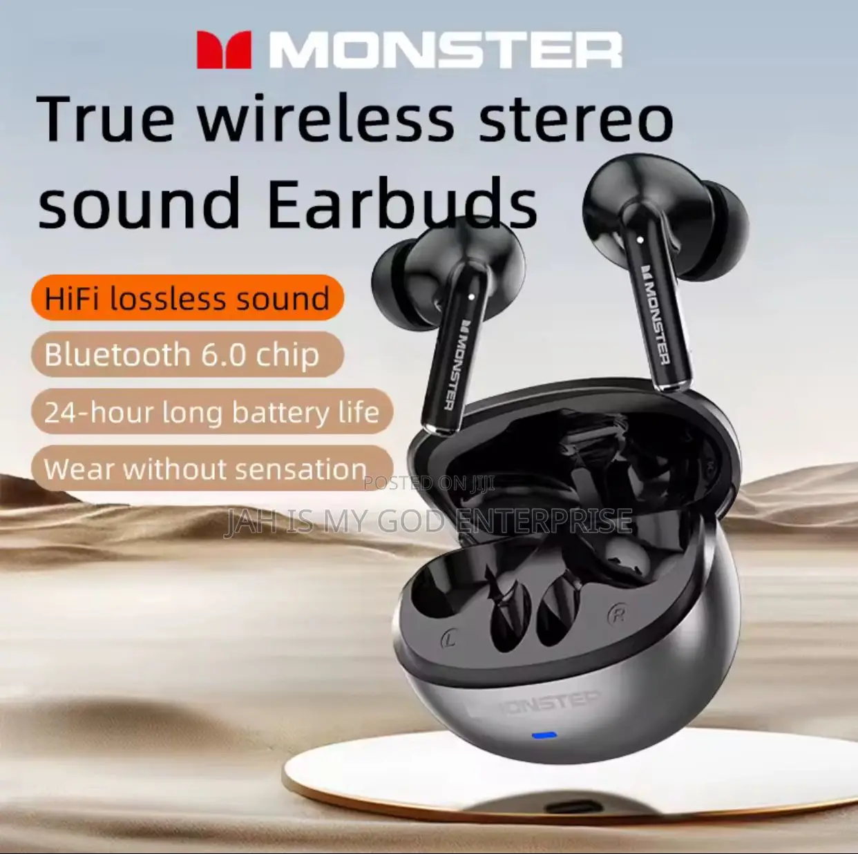 Monster Super Bass Maxstar Mqt39 Wireless Bluetooth Earphones