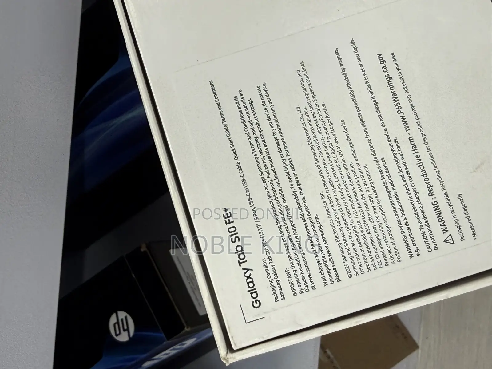New Samsung Galaxy Tab S10 FE+ 256 GB Blue
