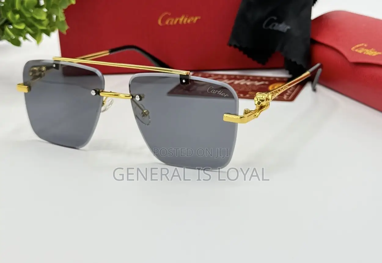 Cartier Big Rimless Square-frame Glasses