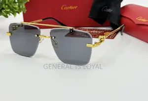Cartier Big Rimless Square-frame Glasses