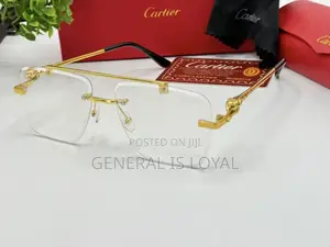 Cartier Big Rimless Square-frame Glasses