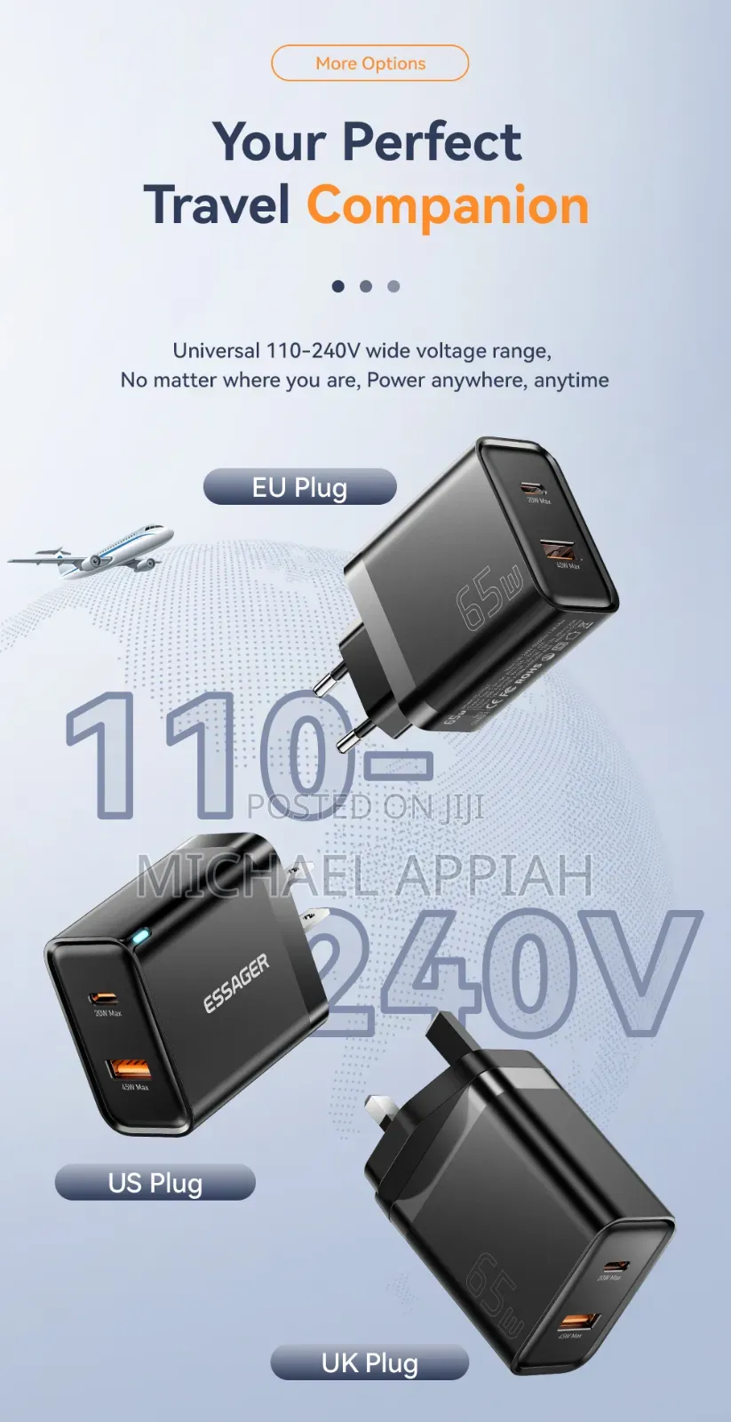 Essager Gan Pd 65w Charger