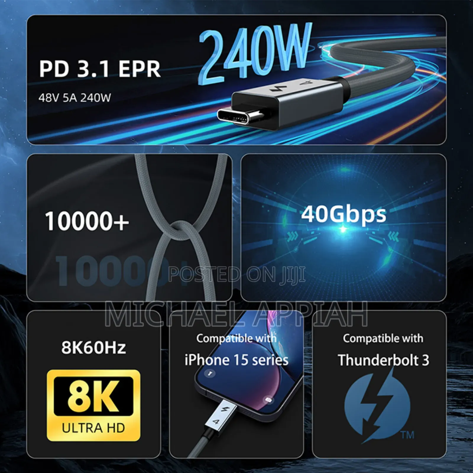 Uguord Thunderbolt 4 Cable