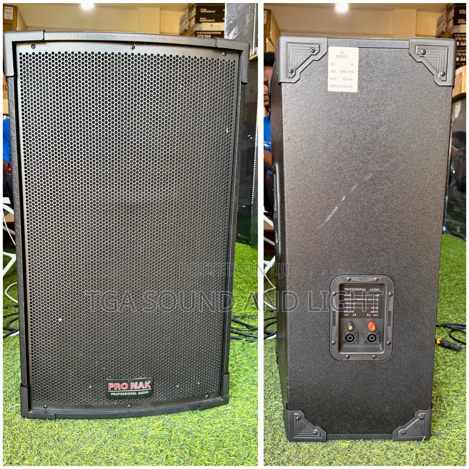 Pro Nak 15 Inches Passive Speakers - Pair