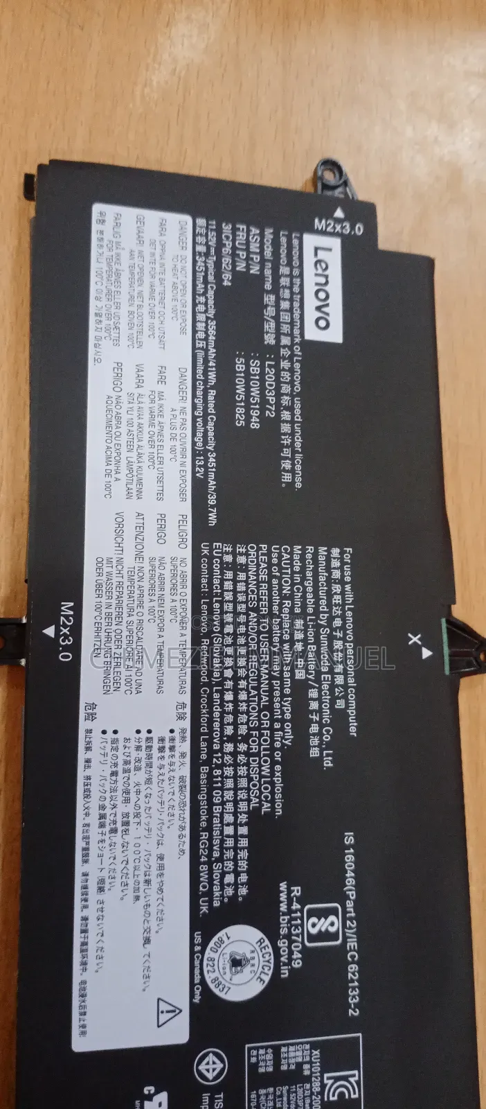 Lenovo Battery Lo2c3p72