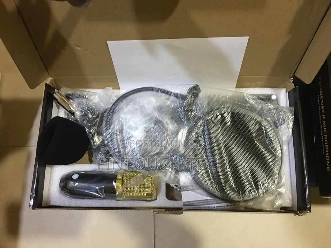 Professional Condenser Podcast Mic With Sound Controller Kit