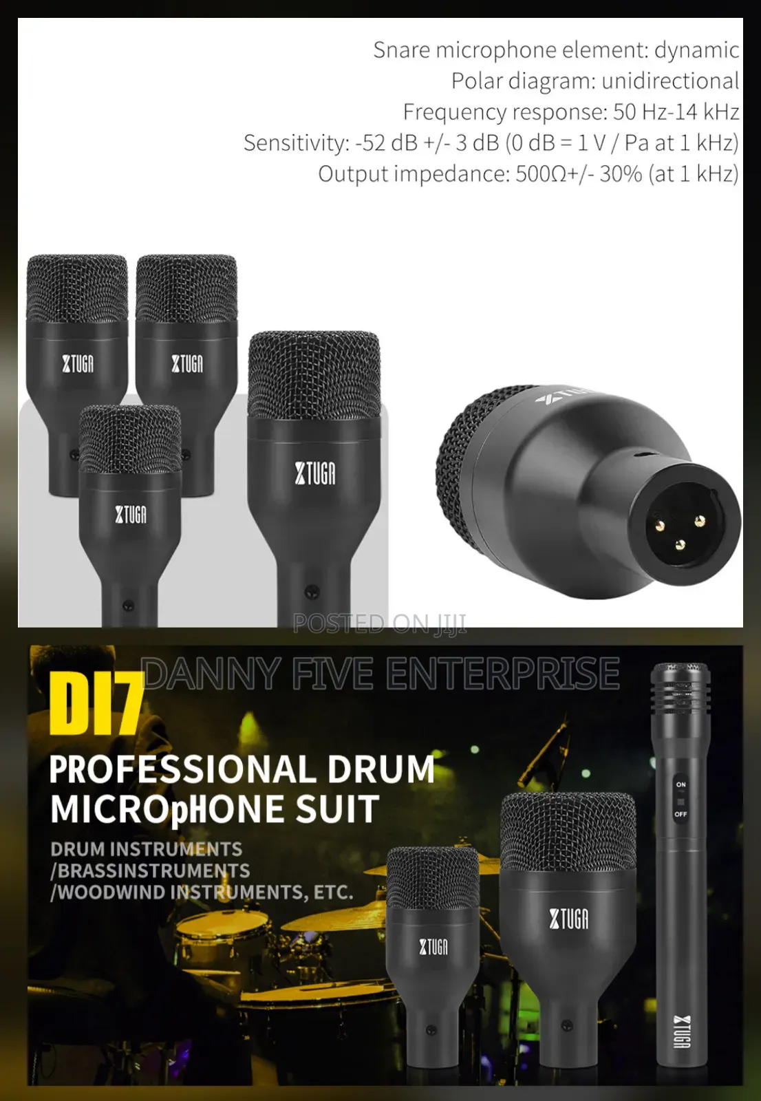 Drums Microphones Plus Cables