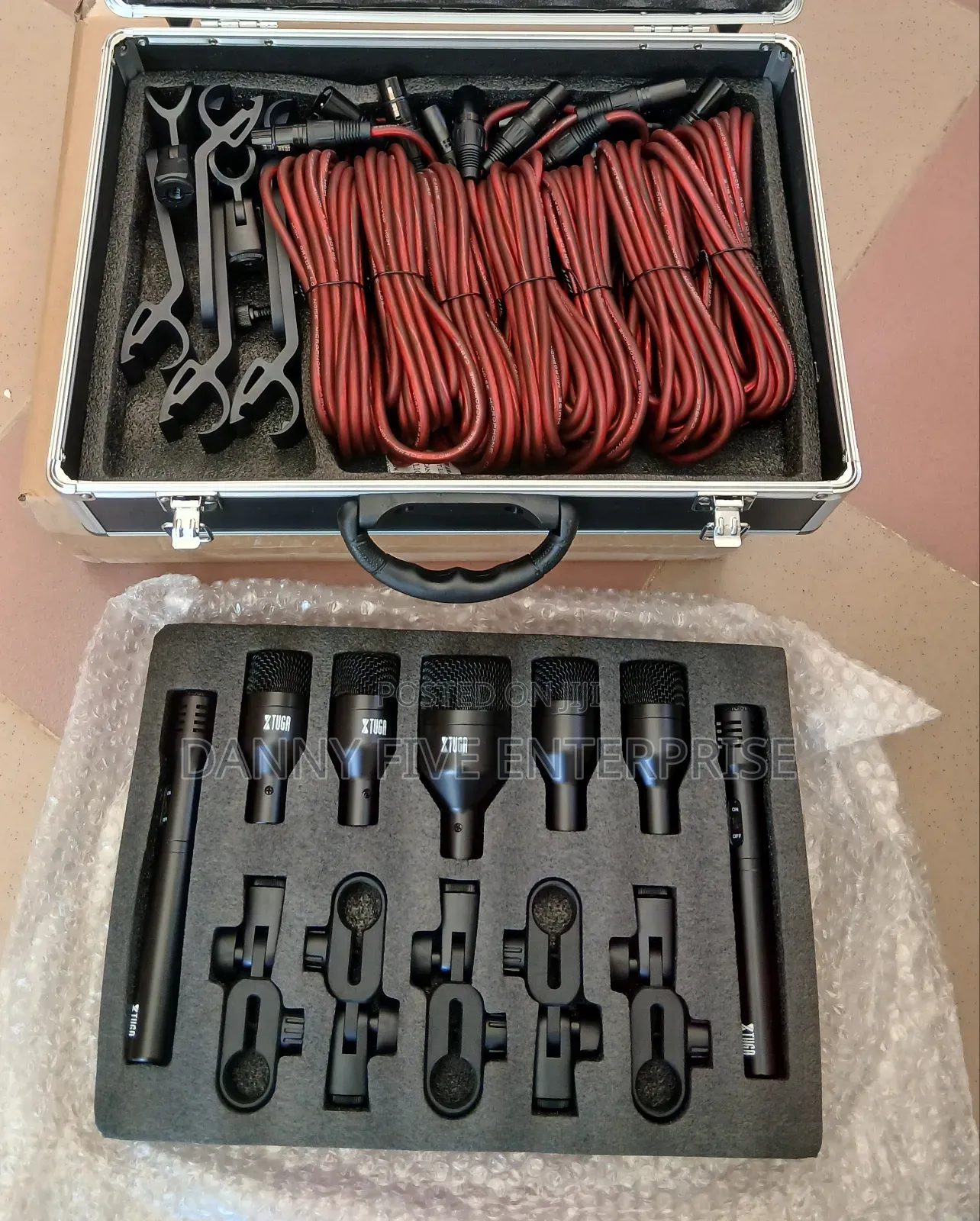 Drums Microphones Plus Cables