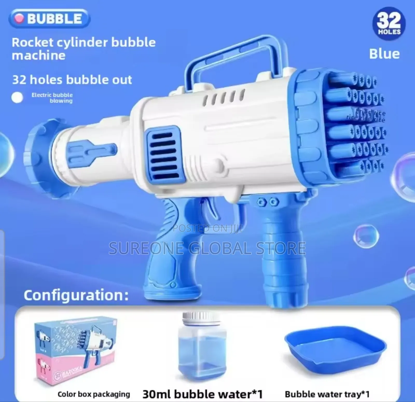 32 Holes Automatic Bubbles Machine