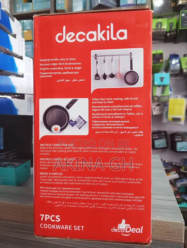 Decakila Nonstick Cookware Set 7pcs 2