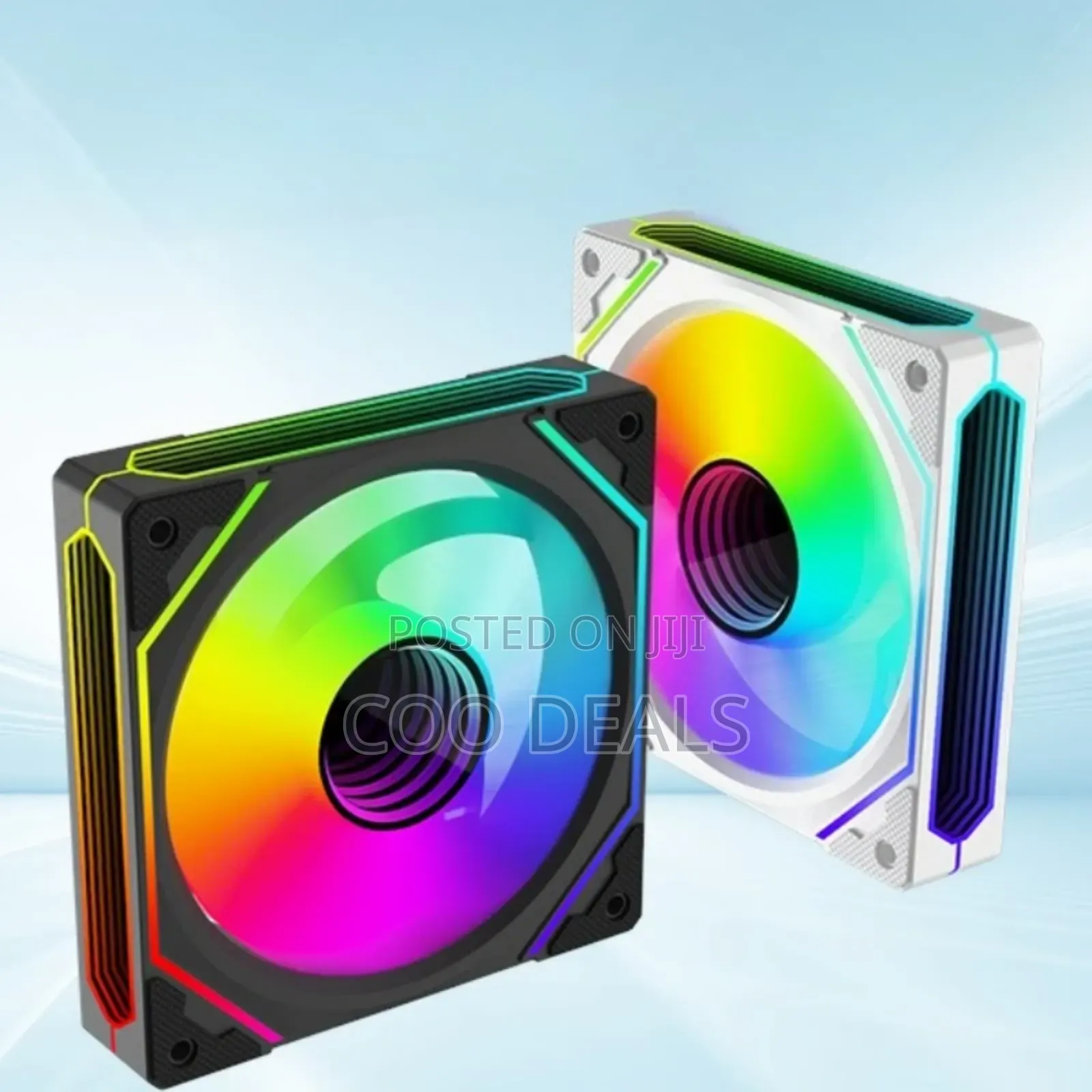 Acrylic Plexiglass Stylish Gaming PC Case 7 ARGB Fan + Remote