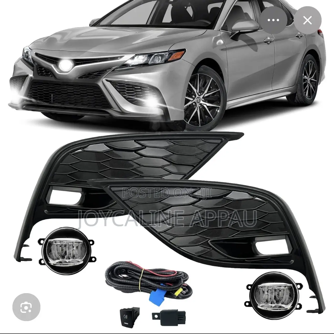 Toyata Carmy 2021 to 2023 Fog Light Led and Cover Complete