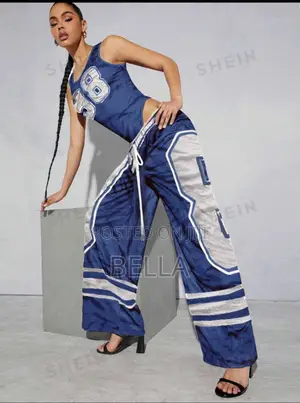 Denimoi Sport Graphic Textured Bodysuit 2 Pcs Sets