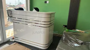 Reception Desk White Shaped