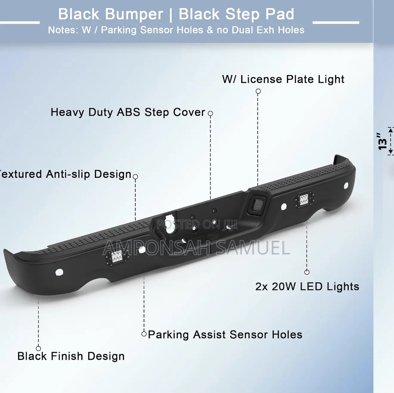 2019-25 Ram Back Bumper