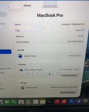 Laptop Apple MacBook Pro 2020 16GB Apple M1 SSD 512GB