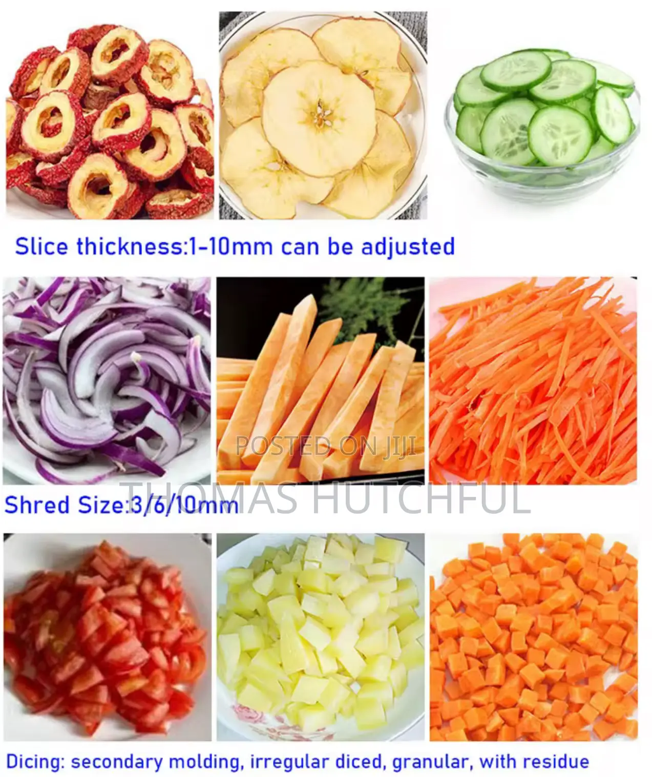 Multi-function Vegetable Slicing Machine / Cutter / Shredder / Chopper