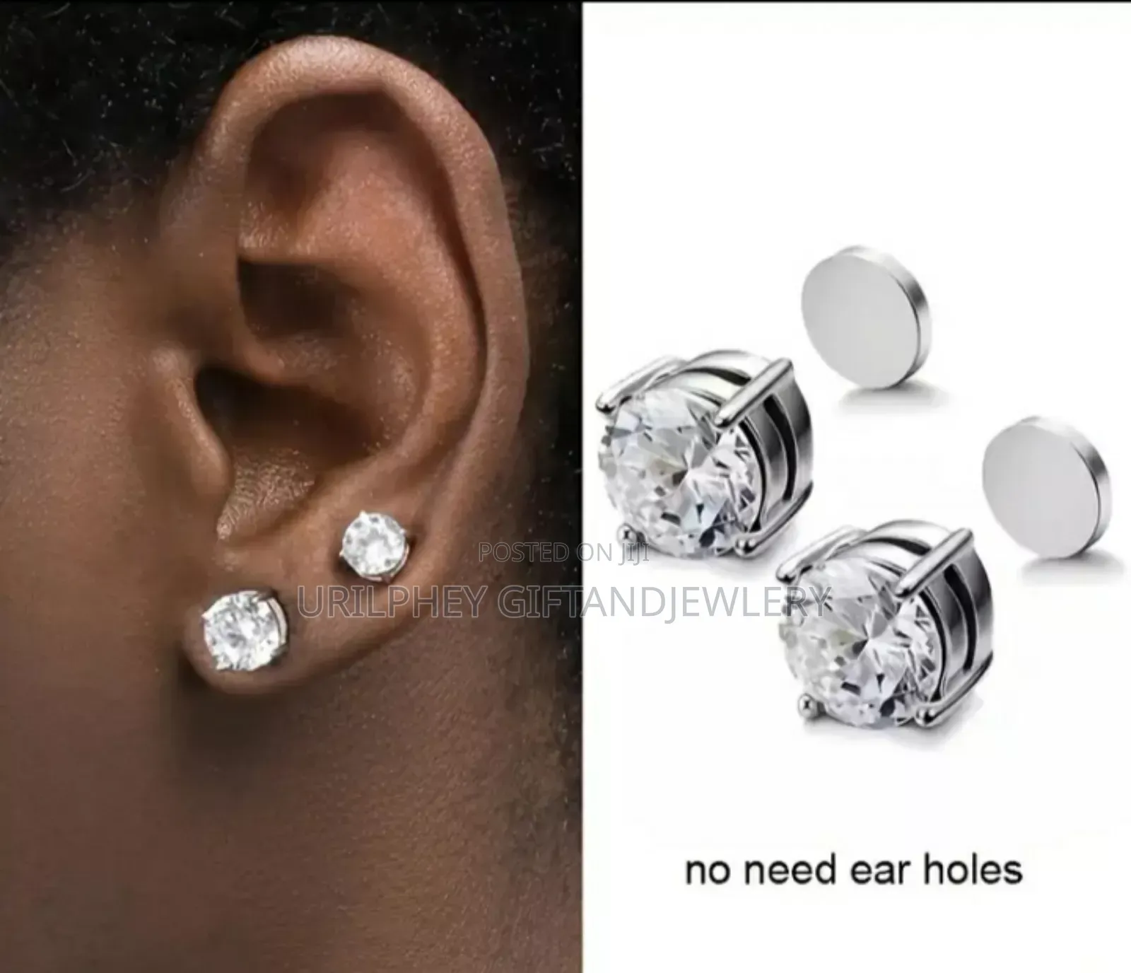 Iced Out Magnetic Earring
