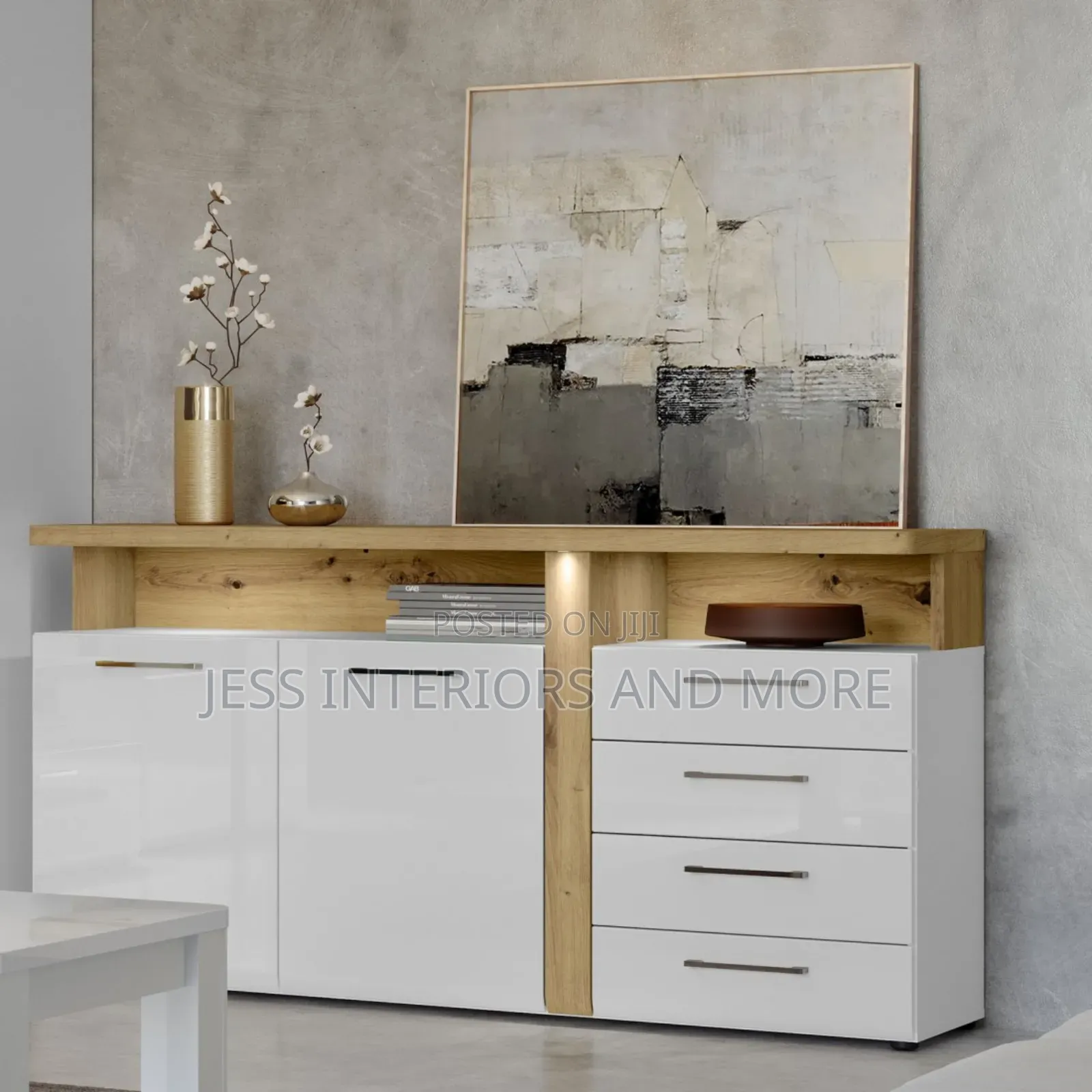 Console Table (With Drawers)163cm