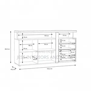 Console Table (With Drawers)163cm