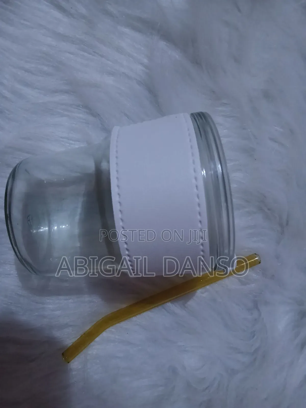 Glass With Straw Available