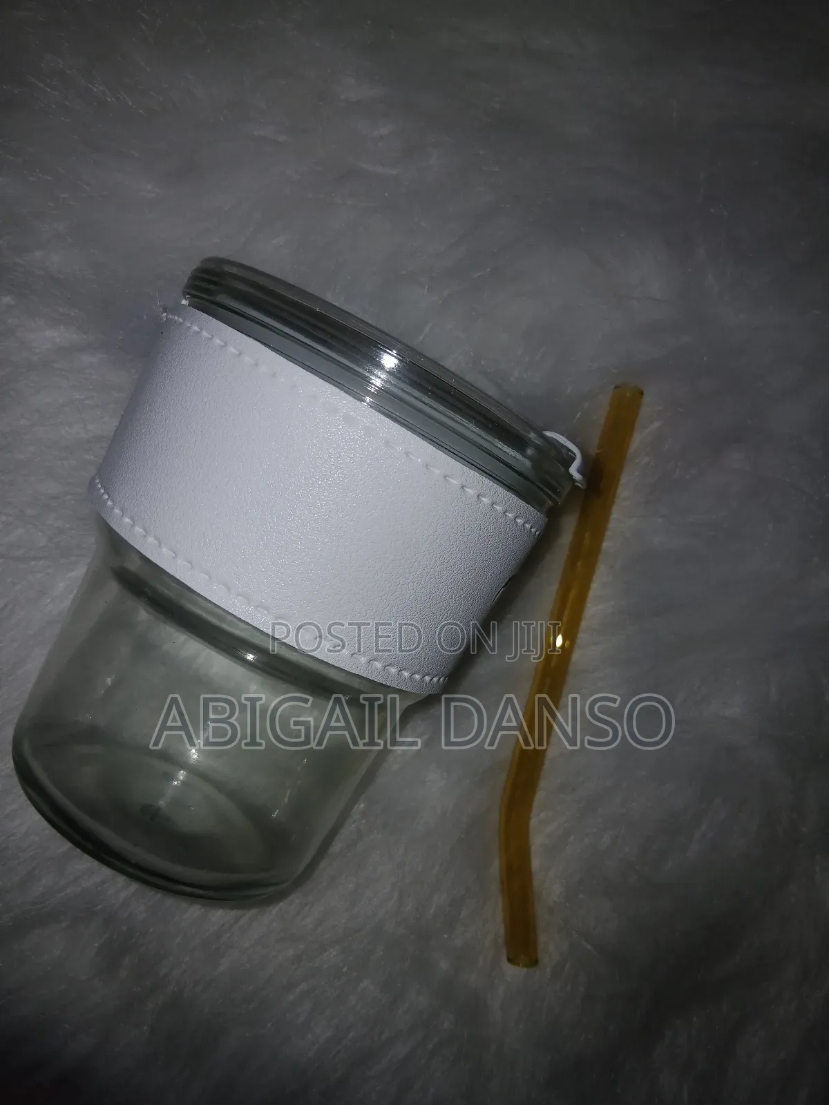 Glass With Straw Available
