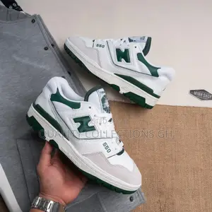 New Balance 550 Green and White