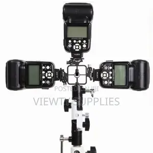 Multi-Functional 3-Head Hot Shoe Adapter Extension Bracket Mount