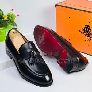 Robby Rosata Black Ring My Leather Men’S Loafer Shoe