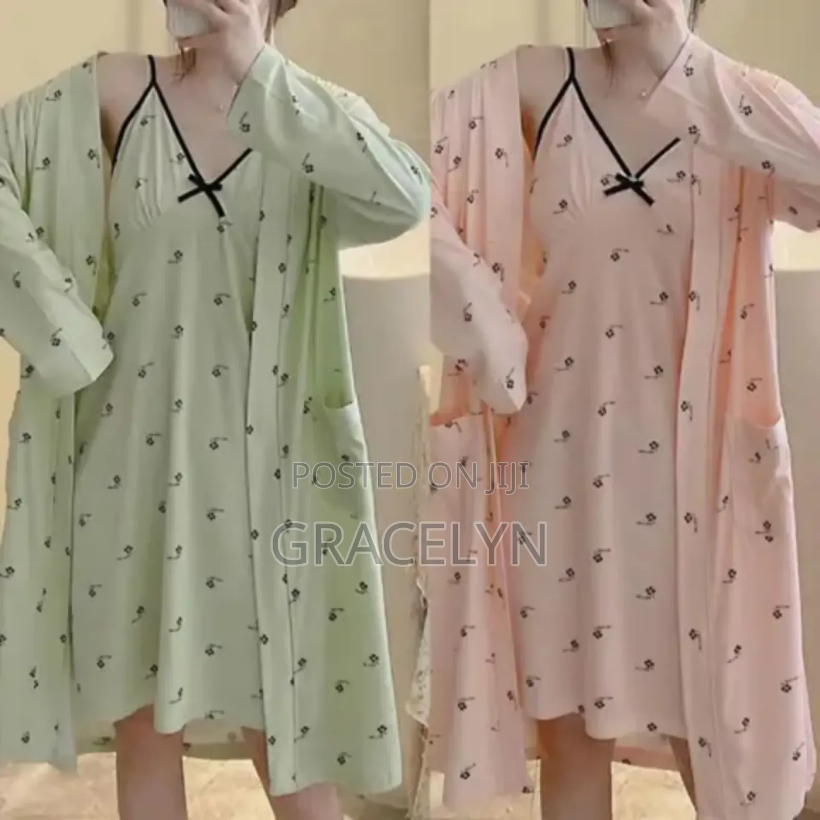 Quality 2 in 1 Ladies Night Dress