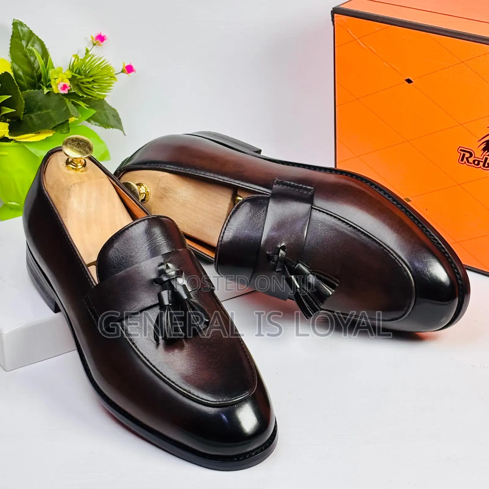 Robby Rosata Coffee Ring My Leather Men’S Loafer Shoe